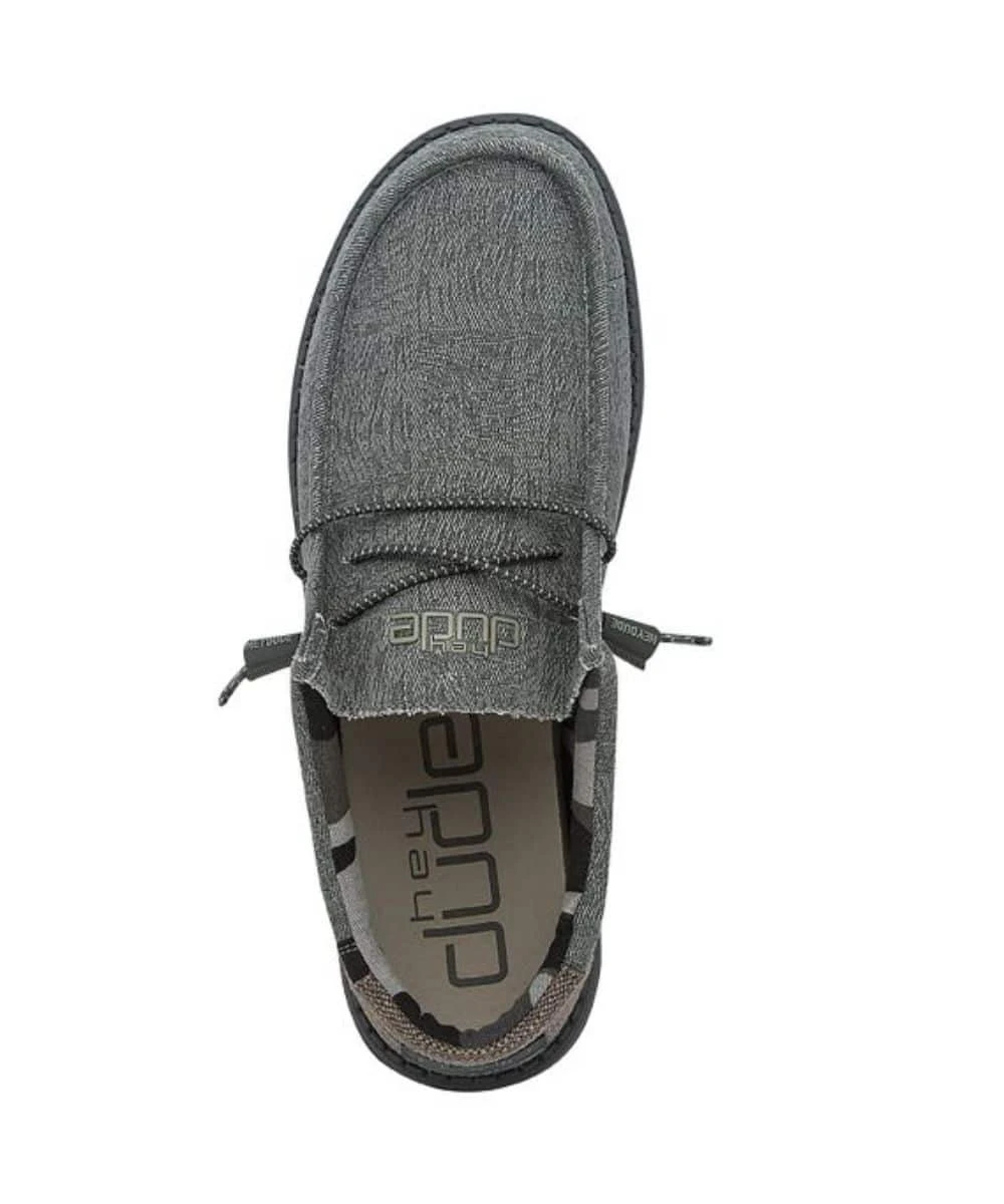 Hey Dude Men's Blue Camo Wally Shoe