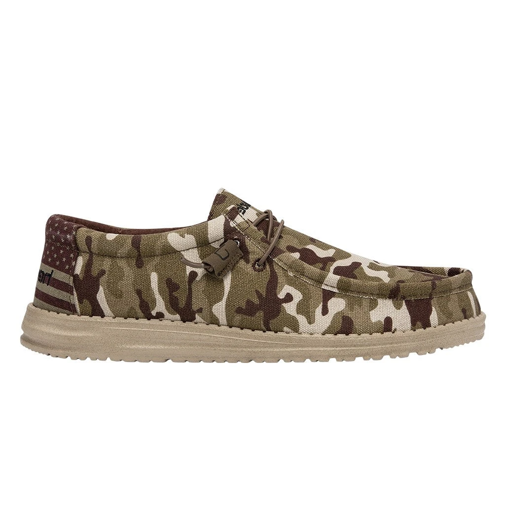 Hey Dude® Wally Men's Camo USA Flag Slip On Shoe 110067037