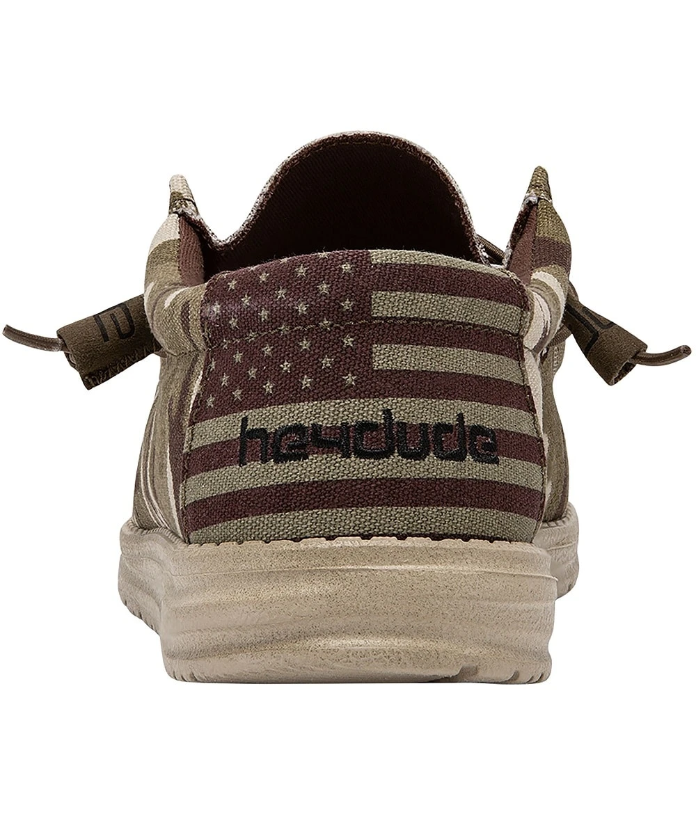 Hey Dude Men's Camo Flag Wally Shoe