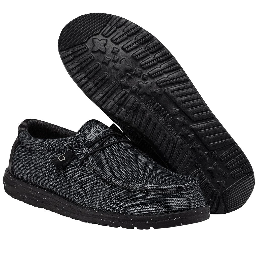 Hey Dude Men's Wally Stretch Midnight Bunker Shoes 110384770