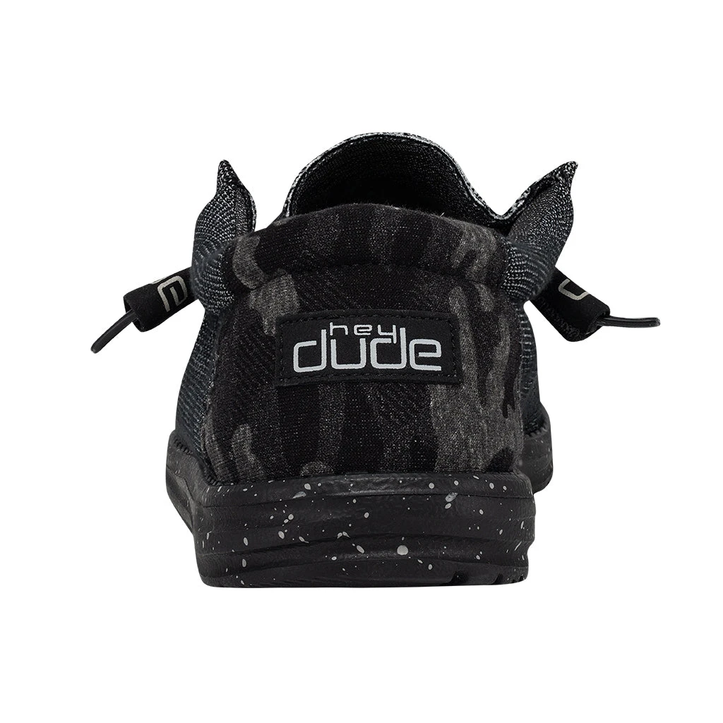 Hey Dude Men's Wally Stretch Midnight Bunker Shoes 110384770