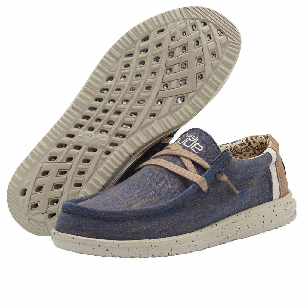 'Hey Dude' Men's Wally Free - Natural Blue