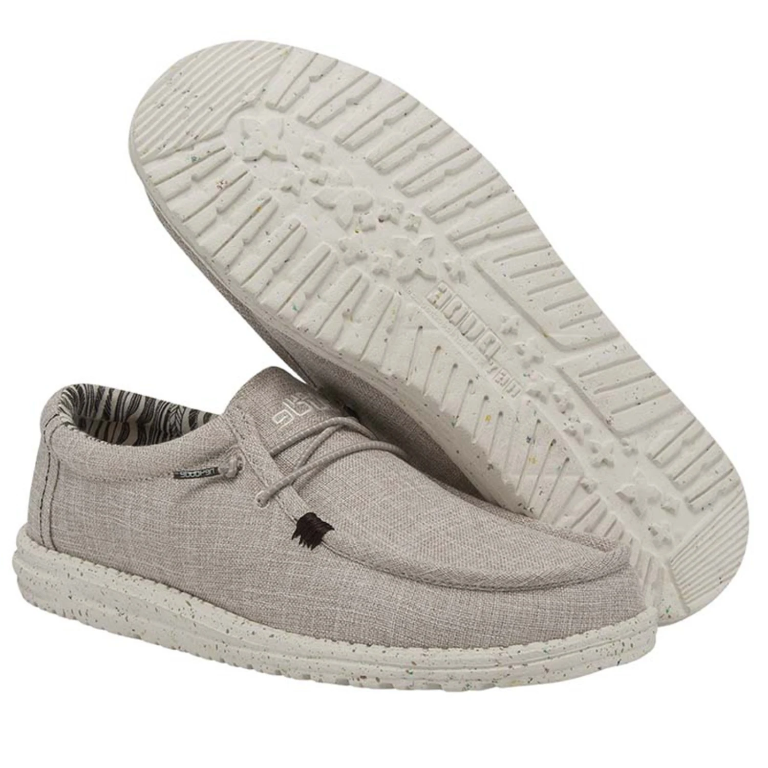 Hey Dude® Men's Wally Eco Linen Beige Slip On Shoes 112470521