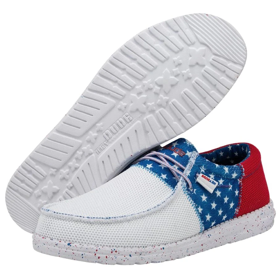 'Hey Dude' Men's Wally Sox - Tri American Pride