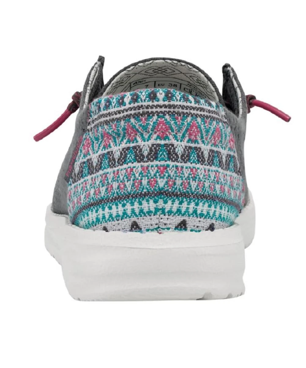 Hey Dude Women's Aztec Grey Wendy Shoe