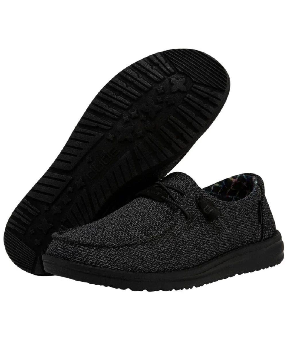 Hey Dude Women's Micro Total Black Wendy Sox Shoe