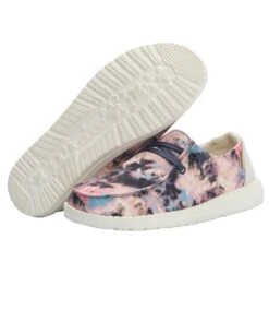 Hey Dude Women's Navy Pink Tie Dye Wendy Shoe