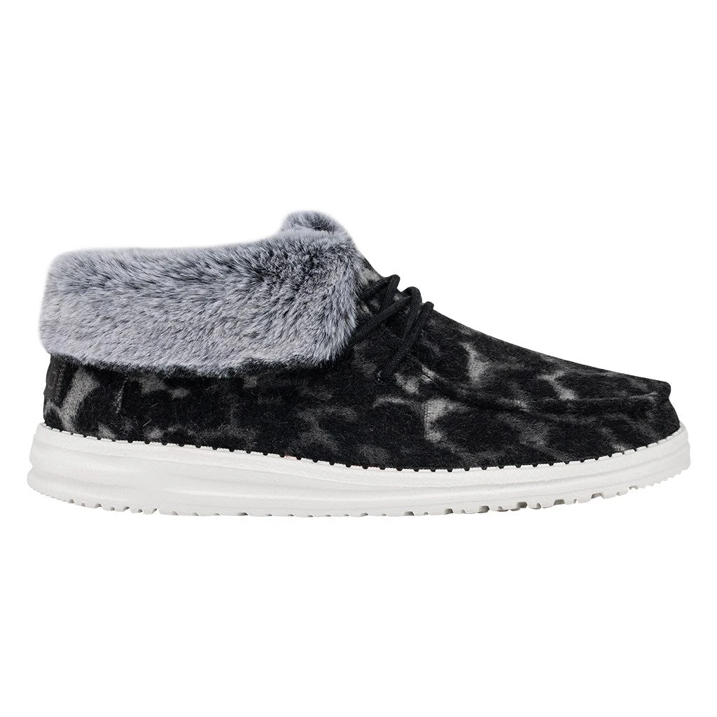 Hey Dude Ladies Britt Abstract Grey Leopard Shoes 121773280