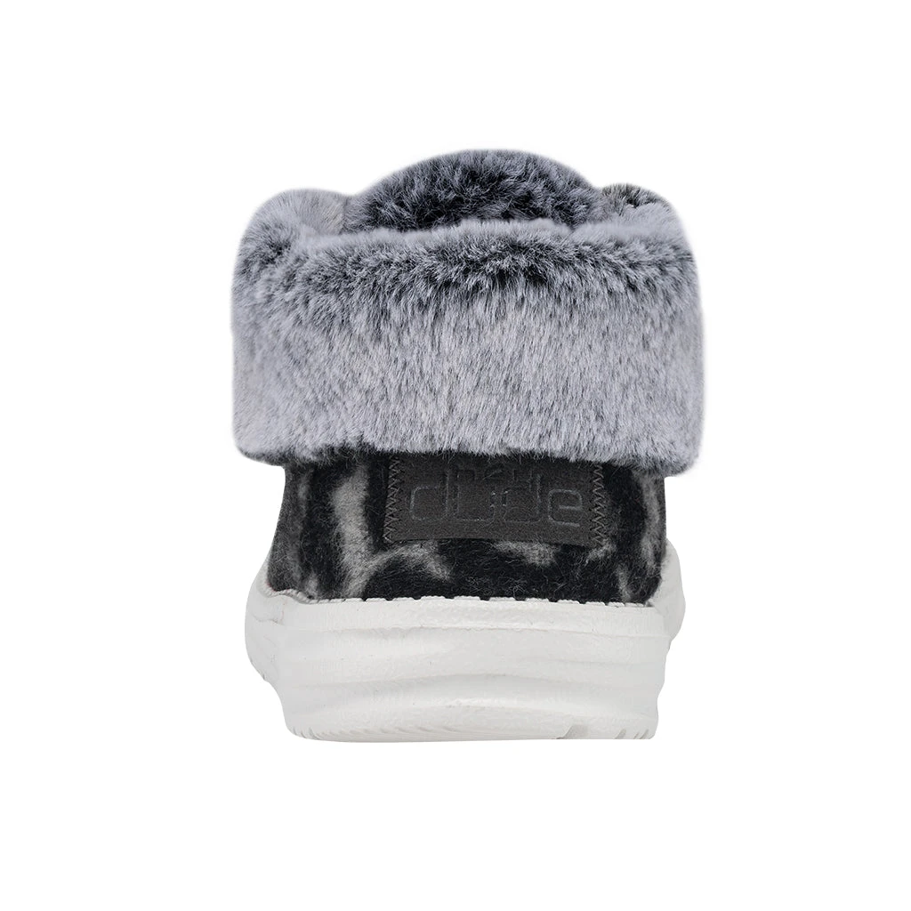 Hey Dude Ladies Britt Abstract Grey Leopard Shoes 121773280