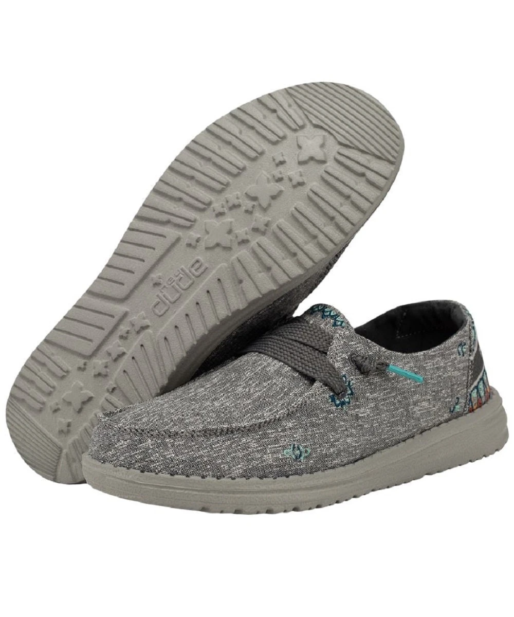 Hey Dude Women's Tulip Grey Wendy Flora Shoe