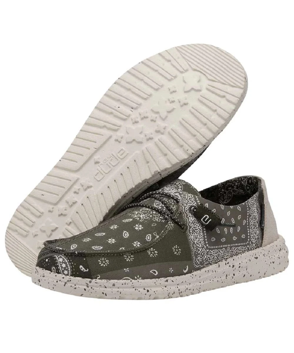 Hey Dude Women's Bandana Army Wendy Patch Shoe