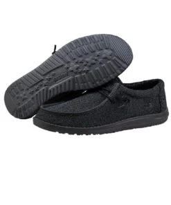 Hey Dude Men's Micro Total Black Wally Sox Shoe