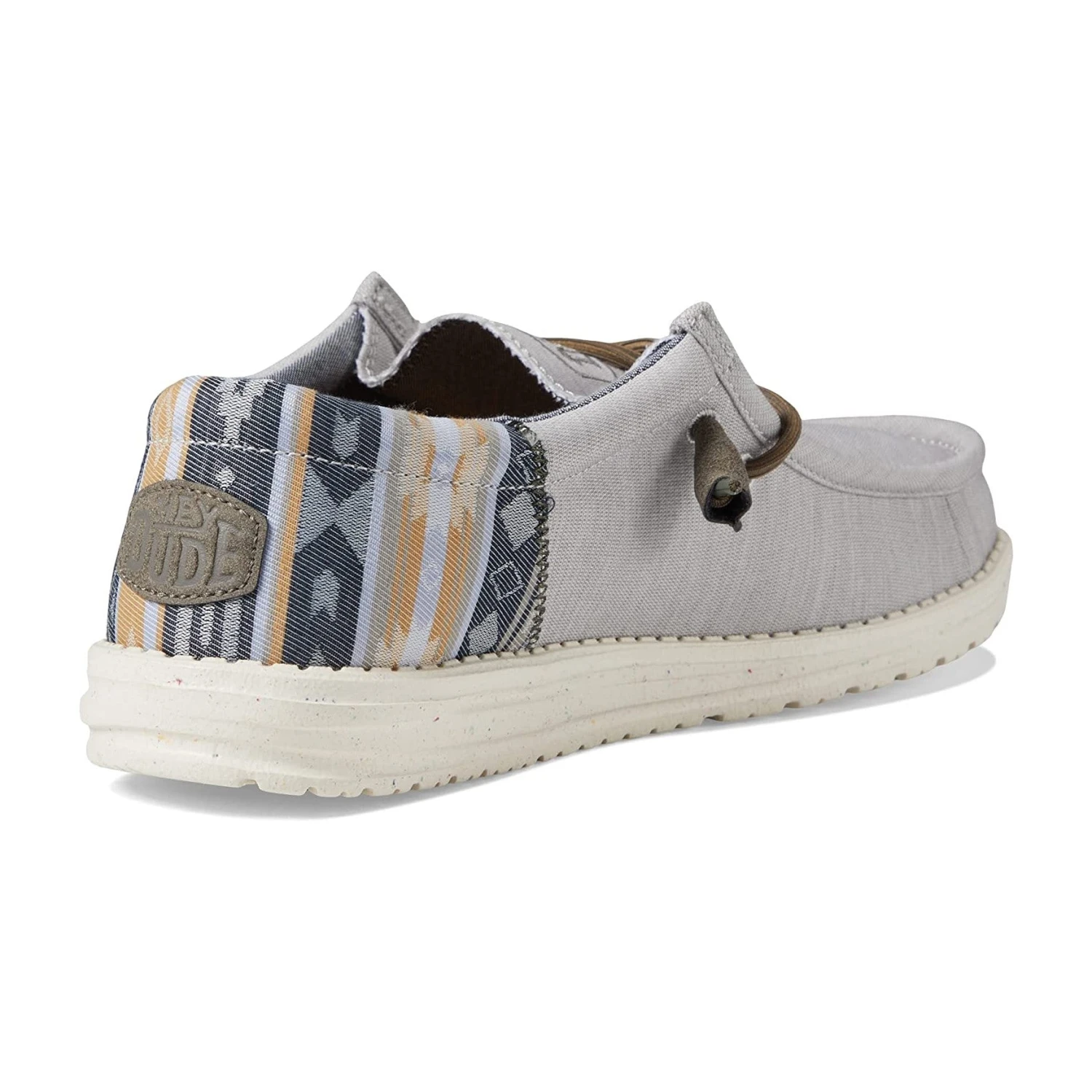 Hey Dude Men's Wally Funk Stone Grey Slip On Shoes 40006-270