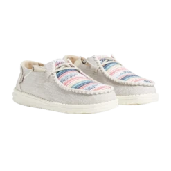 Hey Dude Ladies Boho Blanket Bryce Grey Slip On Shoes 40056-3UN