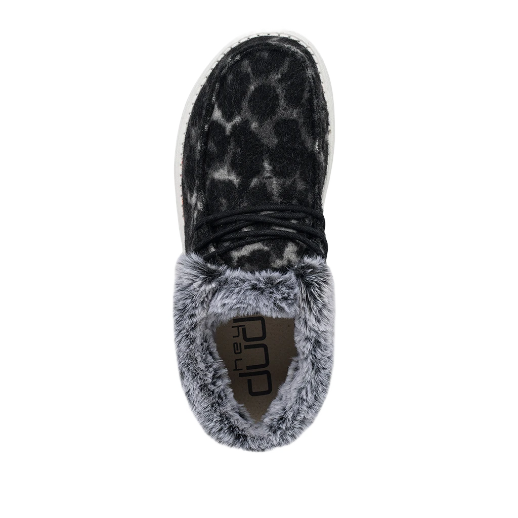 Hey Dude Ladies Britt Abstract Grey Leopard Shoes 121773280