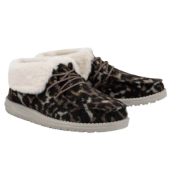 Hey Dude Ladies Britt Abstract Tan Leopard Shoes 121771727