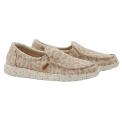 Hey Dude Ladies Misty Woven Cheetah Tan Shoes 140011710