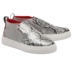 Hey Dude Ladies Peyton Snake Grey Shoes 121793172