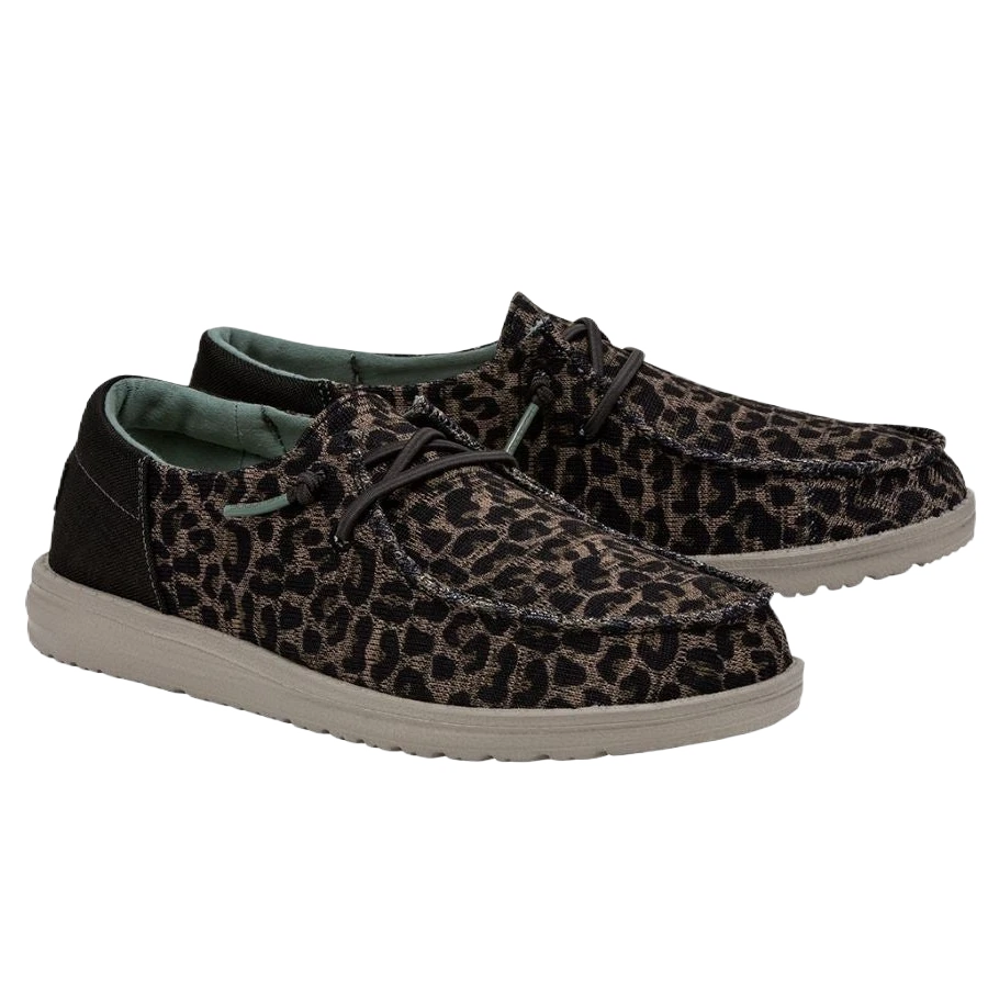 Hey Dude Women's Wendy Sox Leo Brown Shoes 121921569