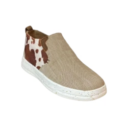 Hey Dude Ladies Wendy Emma Chocolate Mix Slip On Shoes 122261914