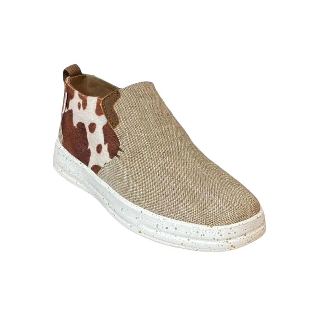 Hey Dude Ladies Wendy Emma Chocolate Mix Slip On Shoes 122261914