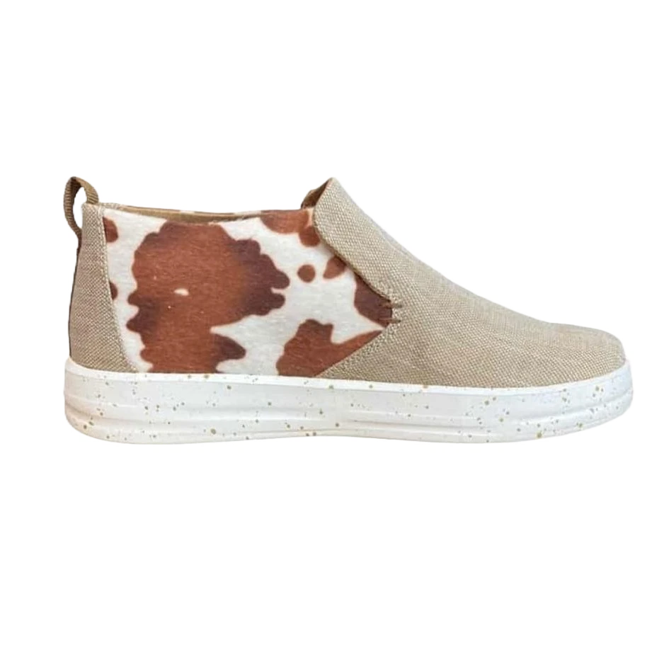 Hey Dude Ladies Wendy Emma Chocolate Mix Slip On Shoes 122261914