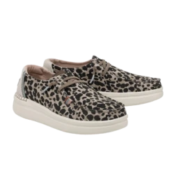 Hey Dude Ladies Wendy Ride Platform Jungle Beige Slip On Shoes 121940570