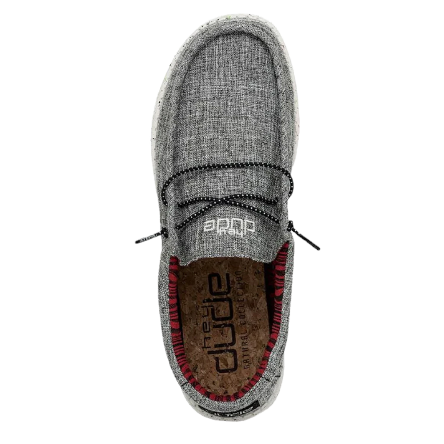 Hey Dude® Mens Wally Eco Linen Black Shoes 112474987