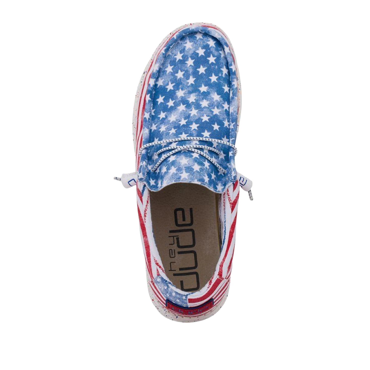 Hey Dude® Men's Wally Patriotic Stars & Stripes Casual Shoes 40001-9C8