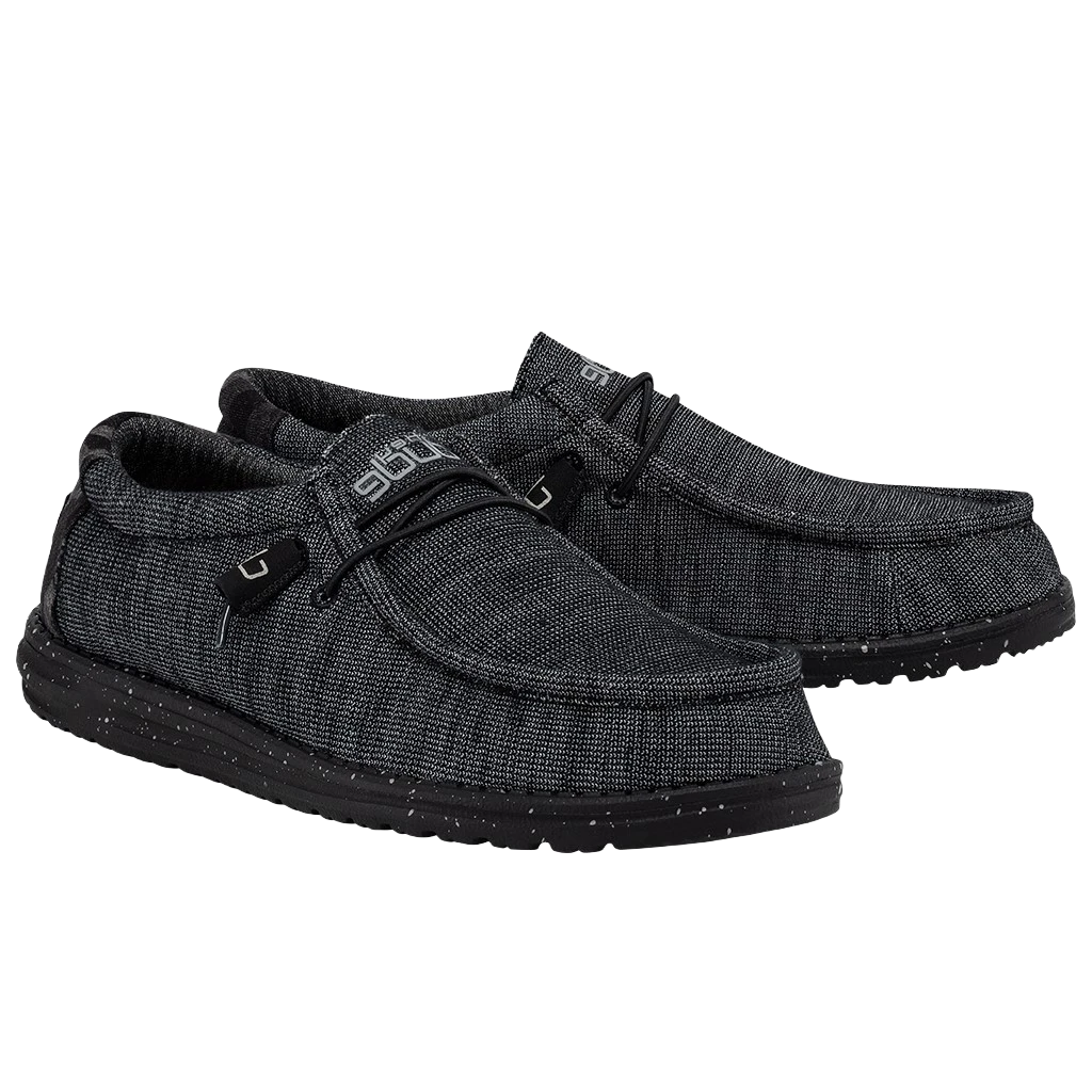 Hey Dude Men's Wally Stretch Midnight Bunker Shoes 110384770
