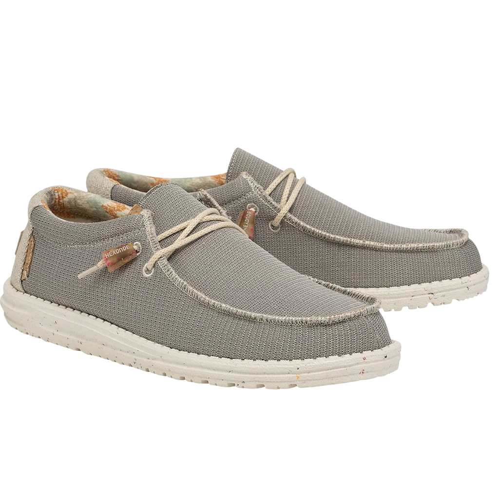 Hey Dude Men's Wally Eco Sox Cobblestone Slip On Shoes 112470710