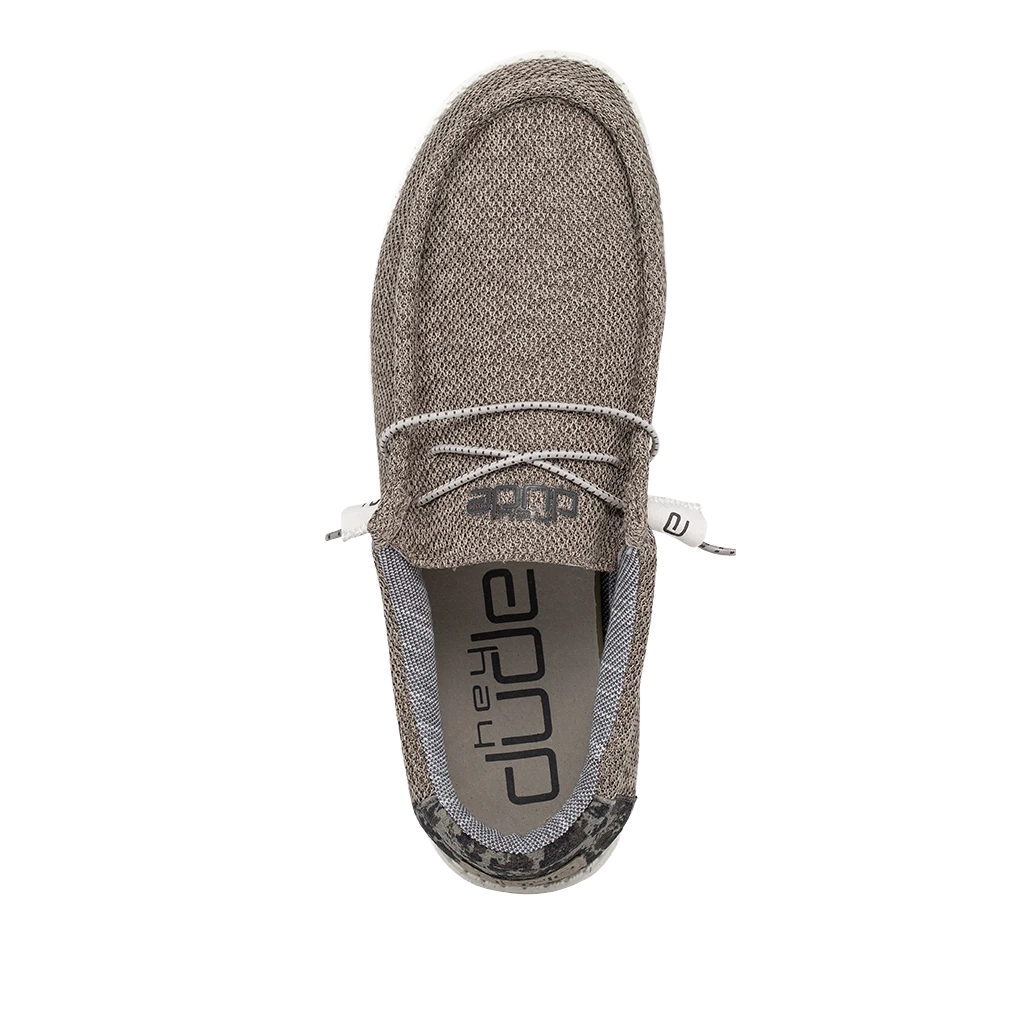 Hey Dude Men's Wally Stretch Sand Dune Camo Shoes 110380583