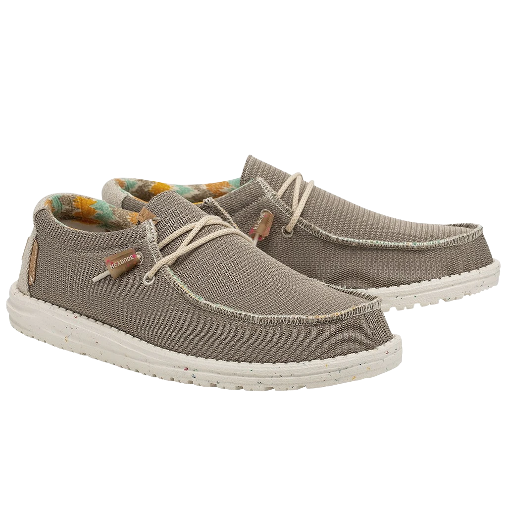 Hey Dude Men's Wally Eco Sox Desert Brown Slip On Shoes 112471581