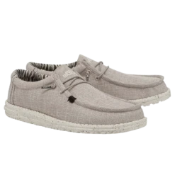 Hey Dude® Men's Wally Eco Linen Beige Slip On Shoes 112470521