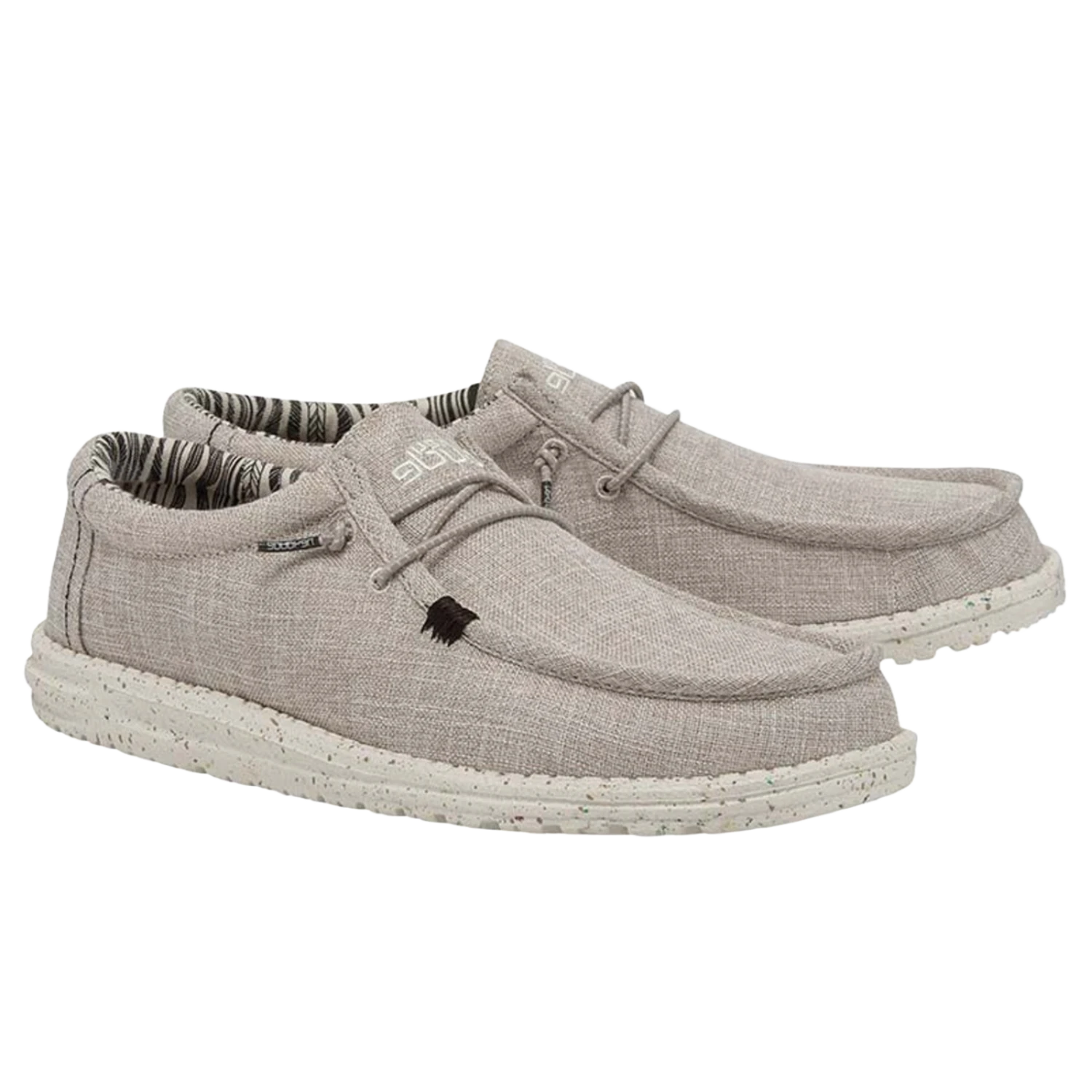 Hey Dude® Men's Wally Eco Linen Beige Slip On Shoes 112470521