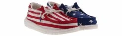 Hey Dude Wally Patriotic Flag Youth Kids’ (11-6) Casual Shoe