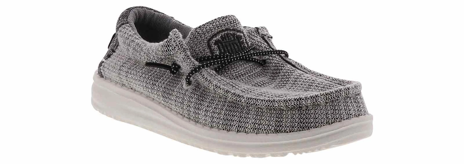 Hey Dude Wally Youth Stretch Yin Yang Boys’ (13-6) Shoe