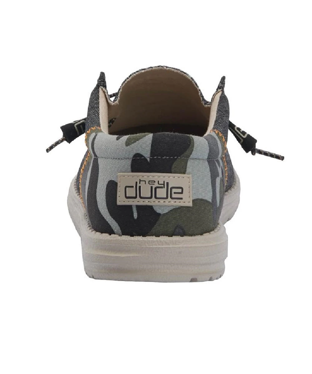 Hey Dude Men's Camo Dark Grey Wally Funk Shoe