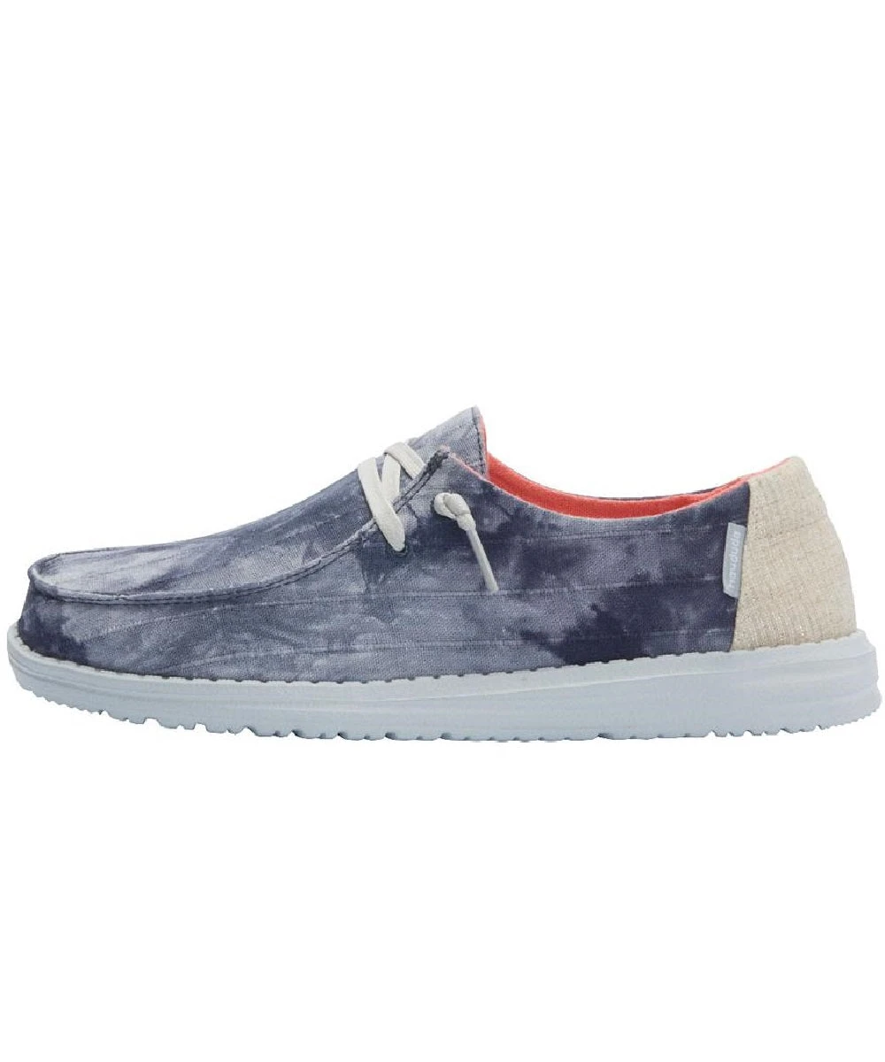 Hey Dude Women's Tie Dye Navy Wendy Shoe