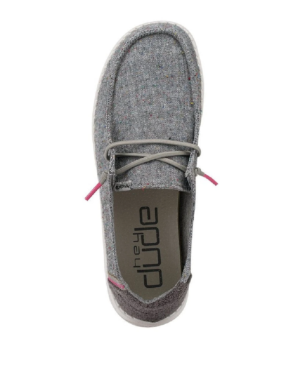 Hey Dude Women's Black Confetti Wendy Canvas Shoe