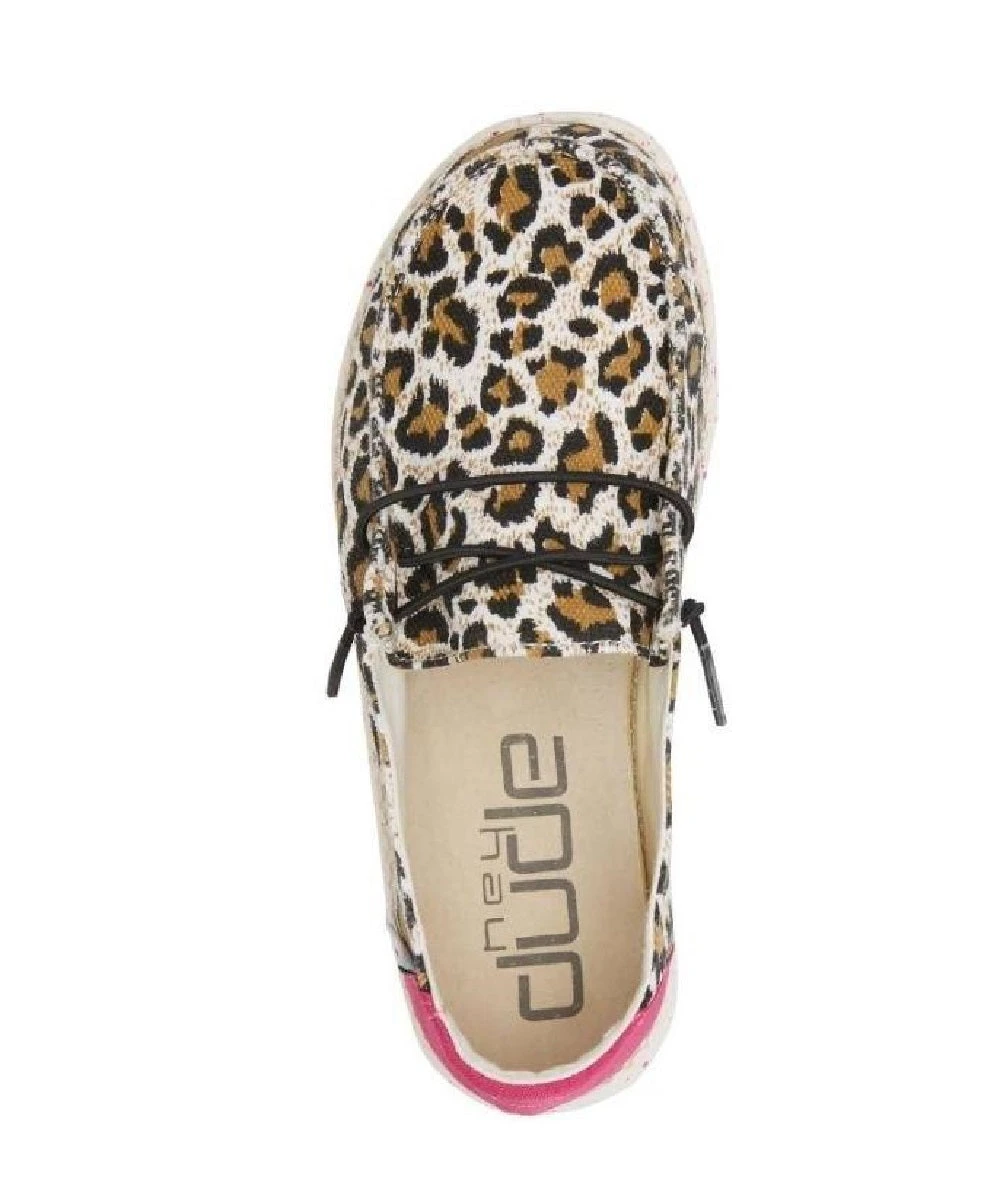 Hey Dude Youth Cheetah Print Wendy Shoe