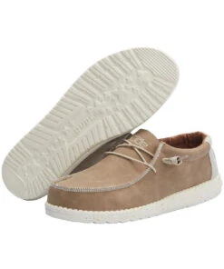 Hey Dude Men's Travertine Wally Recycled Leather Shoe